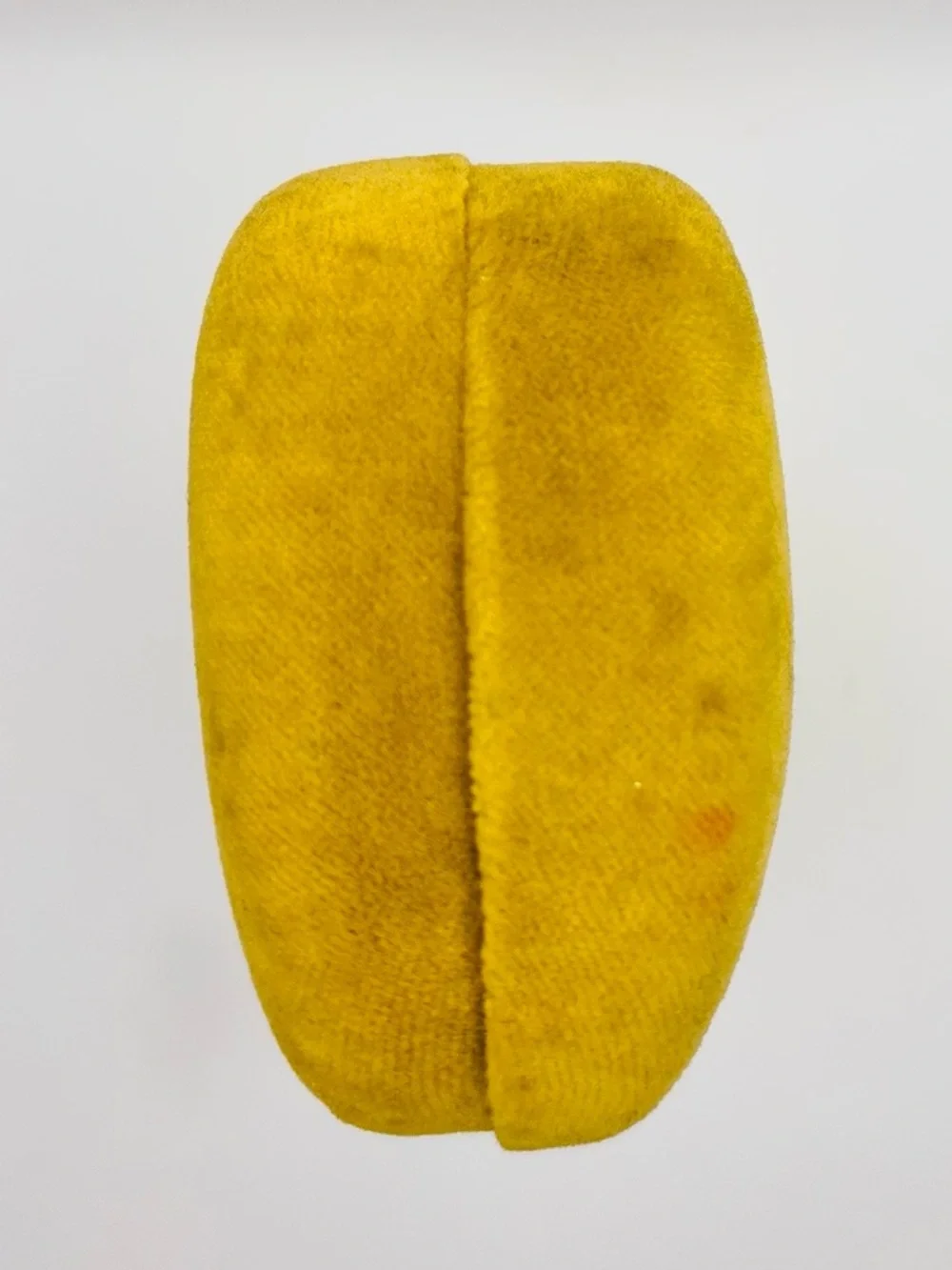 Gucci Velvet Eyeglass Case Yellow Gold Blue Interior EUC